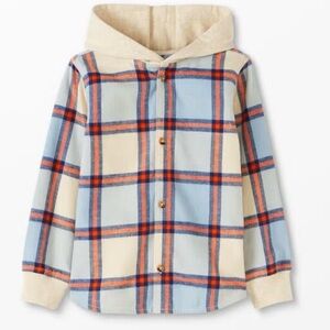 Hanna Andersson Flannel Shirt Hoodie